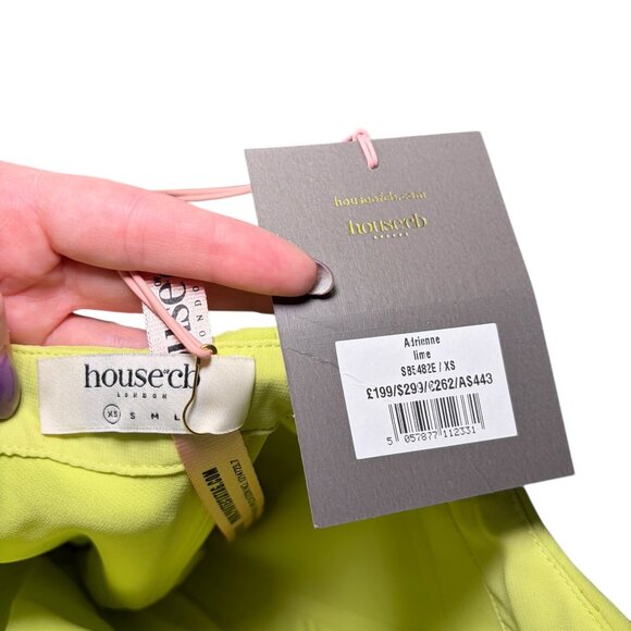 House of CB Adrienne Lime Strapless Corset Gown XS NWT - Picture 6 of 6